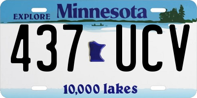 MN license plate 437UCV