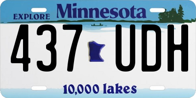 MN license plate 437UDH