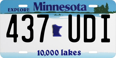MN license plate 437UDI