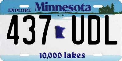 MN license plate 437UDL