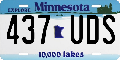 MN license plate 437UDS