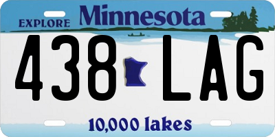 MN license plate 438LAG