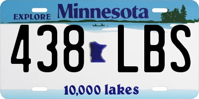 MN license plate 438LBS