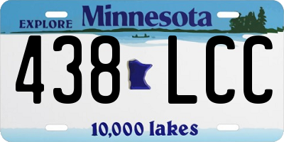 MN license plate 438LCC