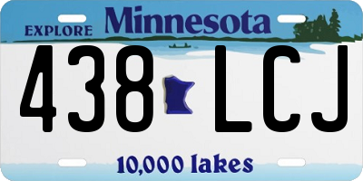 MN license plate 438LCJ