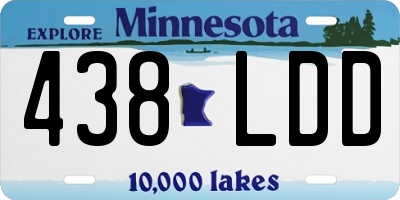 MN license plate 438LDD