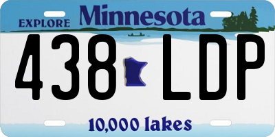 MN license plate 438LDP
