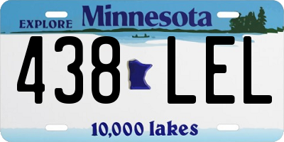 MN license plate 438LEL