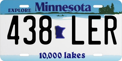 MN license plate 438LER