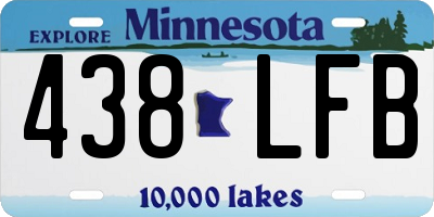 MN license plate 438LFB