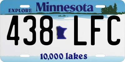 MN license plate 438LFC