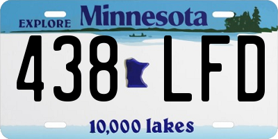 MN license plate 438LFD