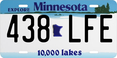 MN license plate 438LFE