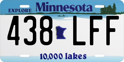 MN license plate 438LFF