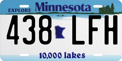 MN license plate 438LFH