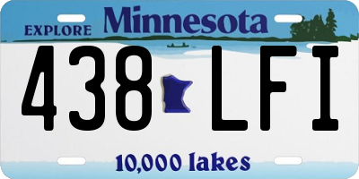 MN license plate 438LFI