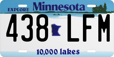 MN license plate 438LFM