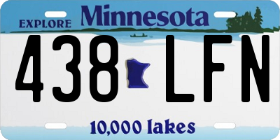 MN license plate 438LFN