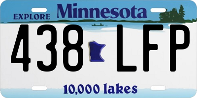 MN license plate 438LFP