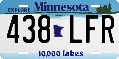 MN license plate 438LFR