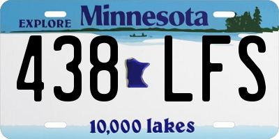 MN license plate 438LFS