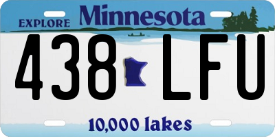 MN license plate 438LFU