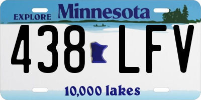 MN license plate 438LFV
