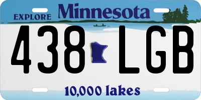 MN license plate 438LGB