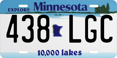 MN license plate 438LGC