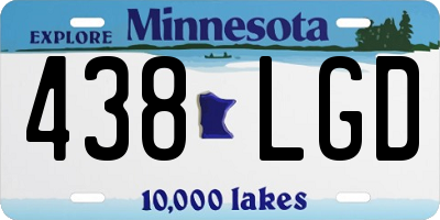 MN license plate 438LGD