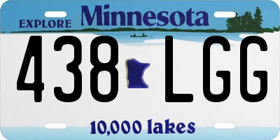 MN license plate 438LGG