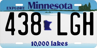 MN license plate 438LGH