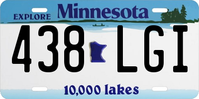 MN license plate 438LGI