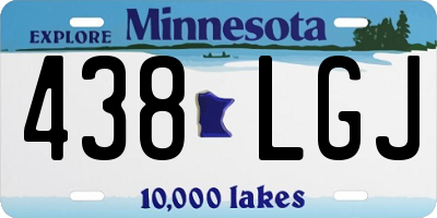 MN license plate 438LGJ