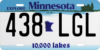 MN license plate 438LGL