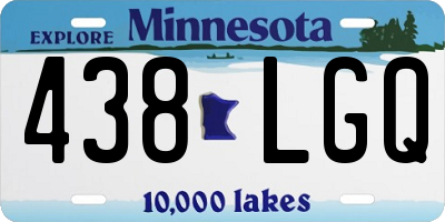 MN license plate 438LGQ
