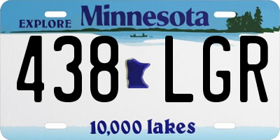 MN license plate 438LGR