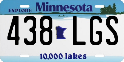 MN license plate 438LGS