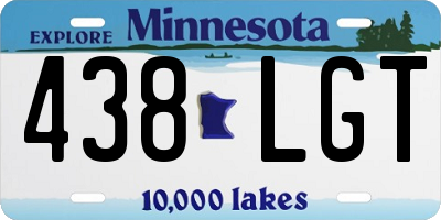 MN license plate 438LGT
