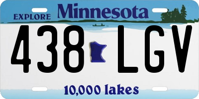 MN license plate 438LGV