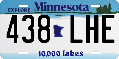 MN license plate 438LHE