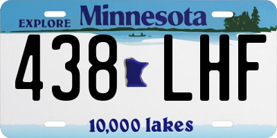 MN license plate 438LHF