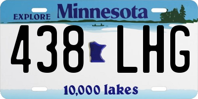 MN license plate 438LHG