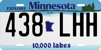 MN license plate 438LHH