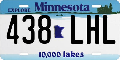 MN license plate 438LHL