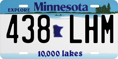 MN license plate 438LHM