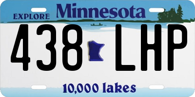 MN license plate 438LHP