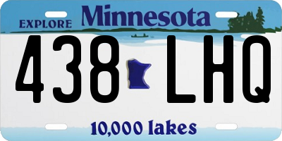 MN license plate 438LHQ