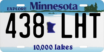 MN license plate 438LHT