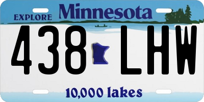 MN license plate 438LHW